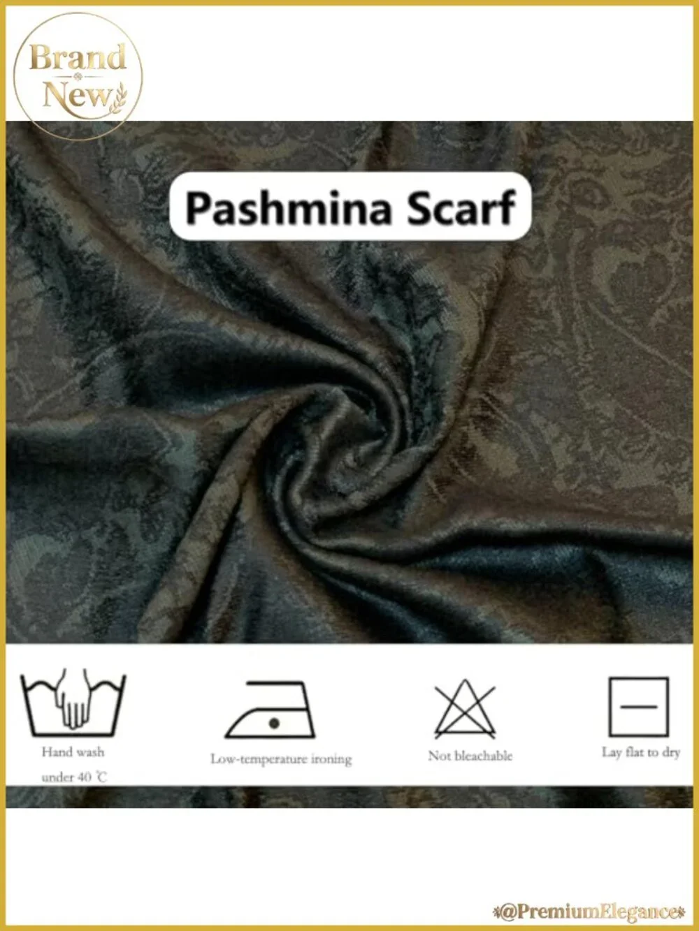 Viscose Cotton Silk Pashmina Shawl Wrap Reversible Jacquard Fringe
